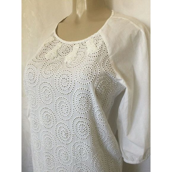 SEVENTY SERGIO TEGON Dress Tunic White Embroidered - Picture 4 of 7
